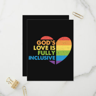 God Gay Christian Lgbt Invitation Postcard