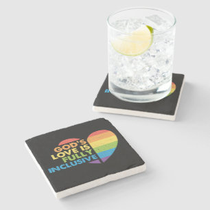God Gay Christian Lgbt Stone Coaster