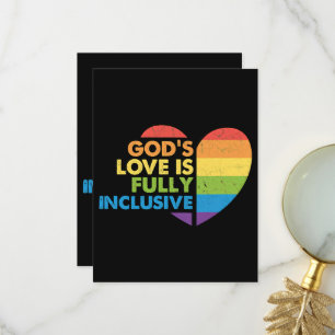 God Gay Christian Lgbt Thank You Card