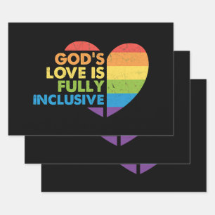 God Gay Christian Lgbt Wrapping Paper Sheet