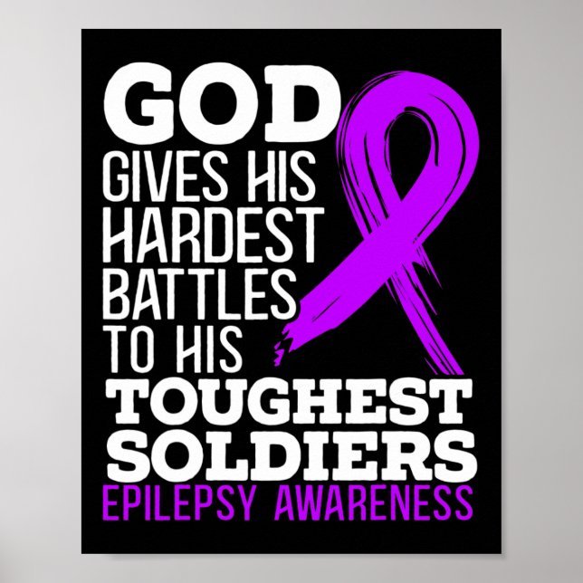 God Gives His Hardest Battle To His Toughest Soldi Poster (Front)