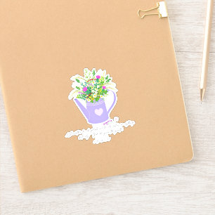 God gives the growth, floral watering can