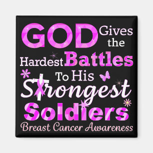 GOD Gives the Hardest Battles Magnet
