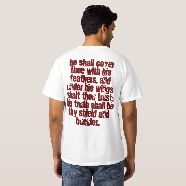 God gives you wings (psalms 91:4) T-Shirt (Back Full)