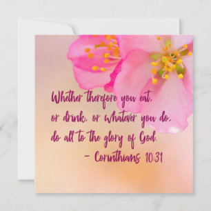 God Glory Christian Floral Inspirational