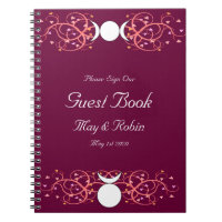 God & Goddess Wiccan Wedding Reception Guestbook