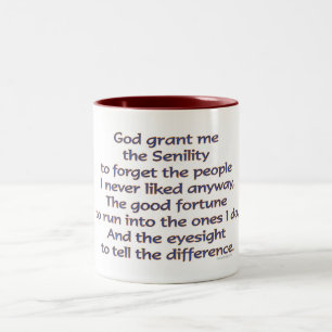 God Grant Me Humour Two-Tone Coffee Mug