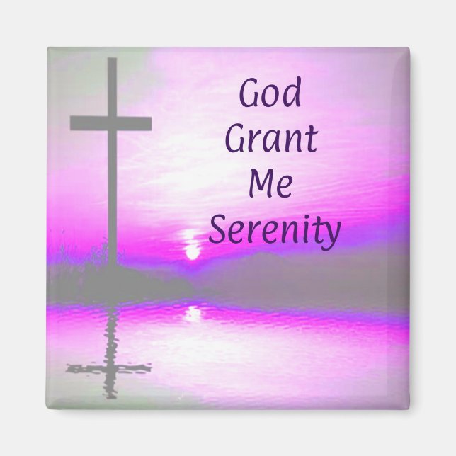 God Grant Me Serenity magnet (Front)