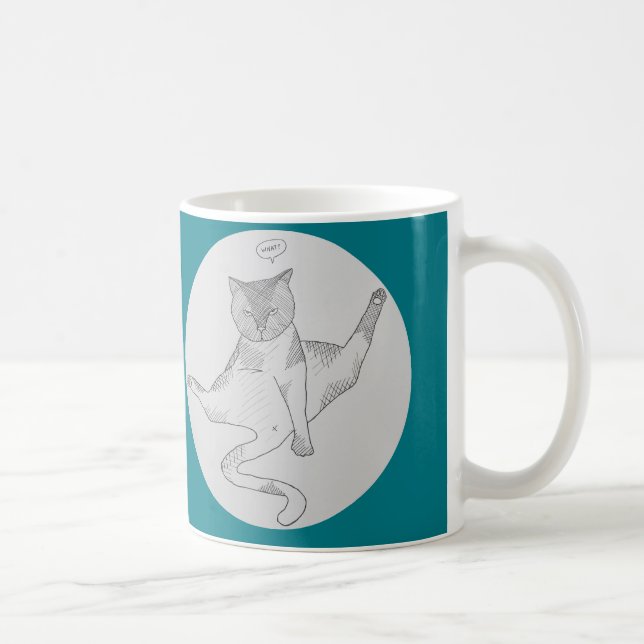 God grant me the Immutable self-confidence of cats Coffee Mug (Right)