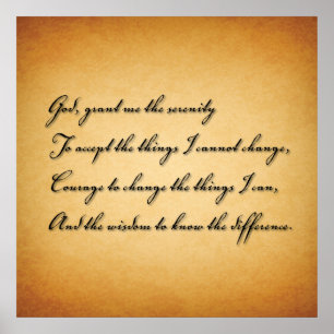 God Grant Me the Serenity Poster