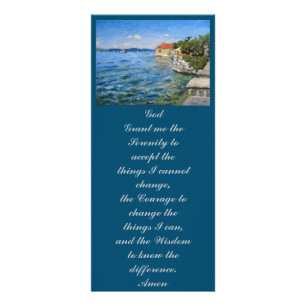 God  Grant me the  Serenity to accept the  things Rack Card