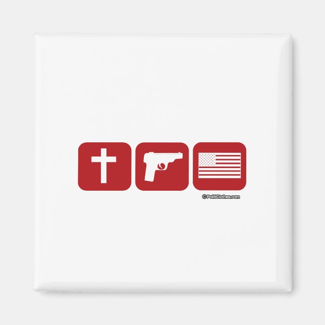 God Guns and Freedom Magnet (Front)