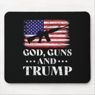 God Guns And Trump Mouse Mat