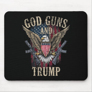 God Guns And Trump Mouse Mat