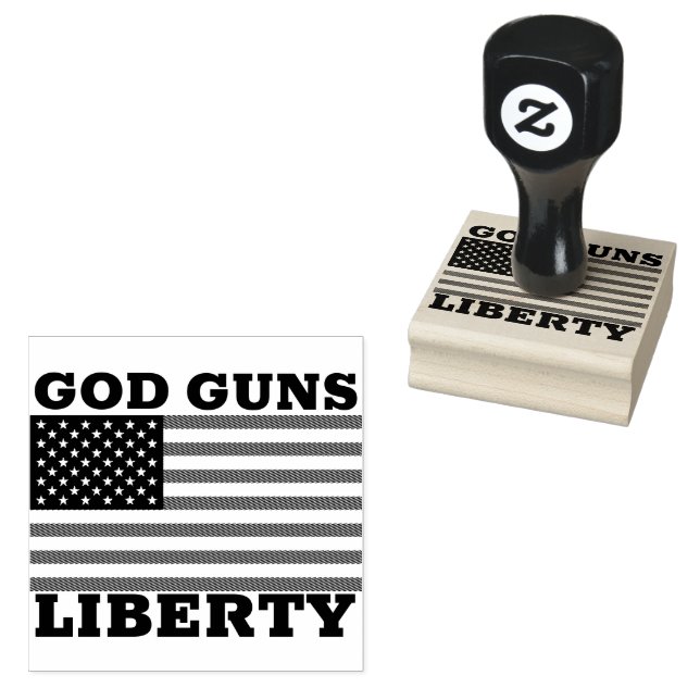 GOD GUNS LIBERTY RUBBER STAMPS (Stamped)
