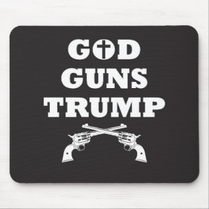 GOD GUNS & TRUMP! 2nd Amendment Right To Bear Arms Mouse Mat