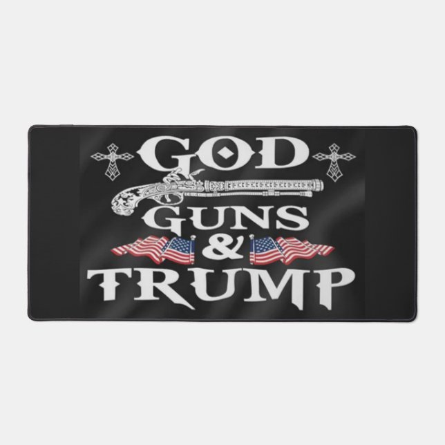 GOD GUNS & TRUMP DESK MAT (Front)