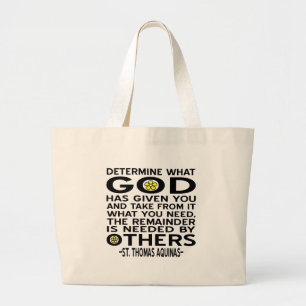 God Has Given Large Tote Bag