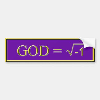 GOD has no Solution Bumper Sticker - Purple