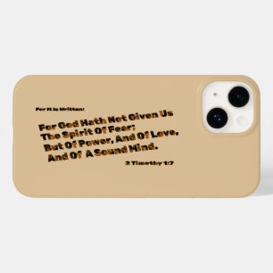 God Hath Not Given Us The Spirit Of Fear  Case-Mate iPhone 14 Case
