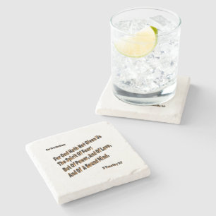 God Hath Not Given Us The Spirit Of Fear  Stone Coaster