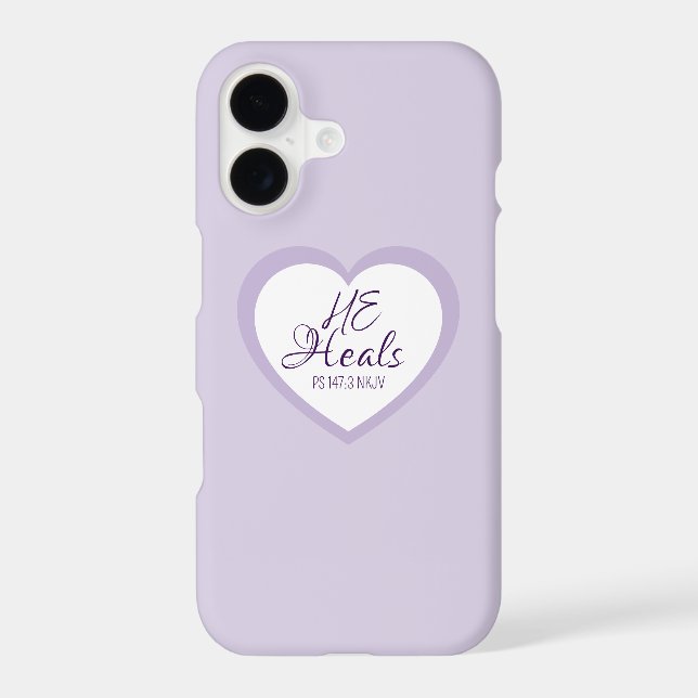 God Heals the Brokenhearted Light Purple Comfort (Back)