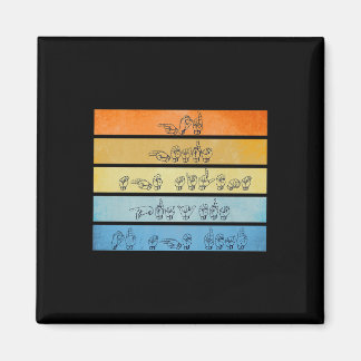 God Hears Prayers Deaf Awareness Vintage Sign Lang Magnet