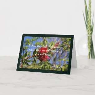 God Hears You Adult Baptism Card