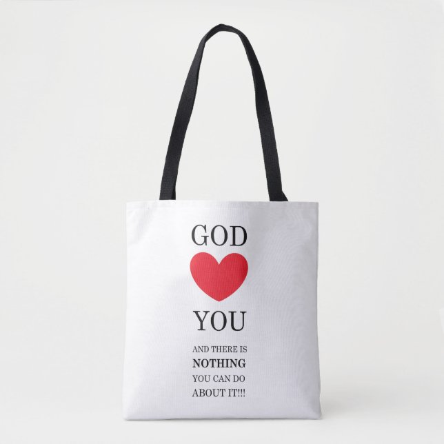 God Heart You Tote Bag (Front)