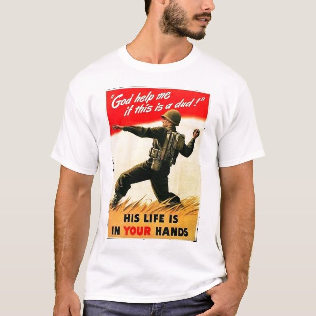 God Help Me WW1 Propaganda T-Shirt (Front)