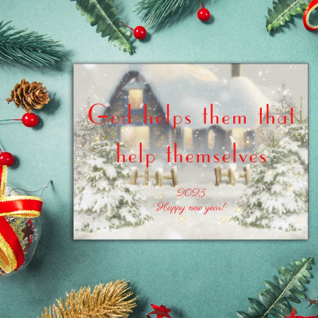 God helps them  happy new year poster (Creator Uploaded)