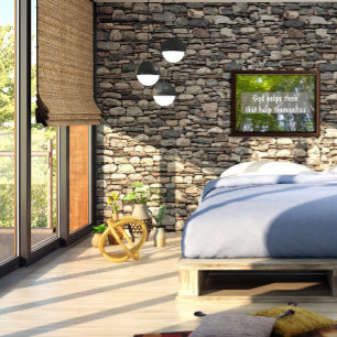 God helps them that help Inspirational poster