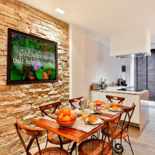 God helps them that help themselves wisdom poster