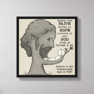 God Holds Us Canvas Print