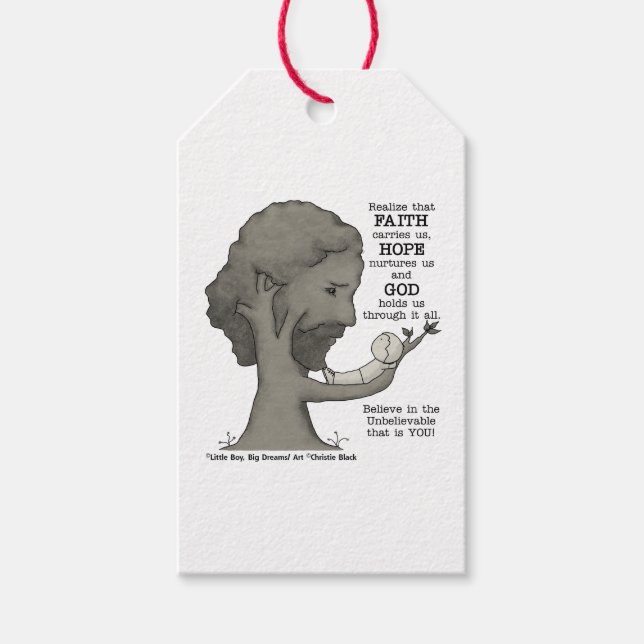 God Holds Us Gift Tags (Front)
