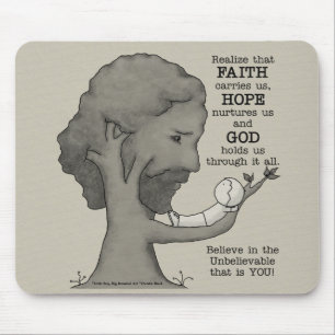 God Holds Us Mouse Mat