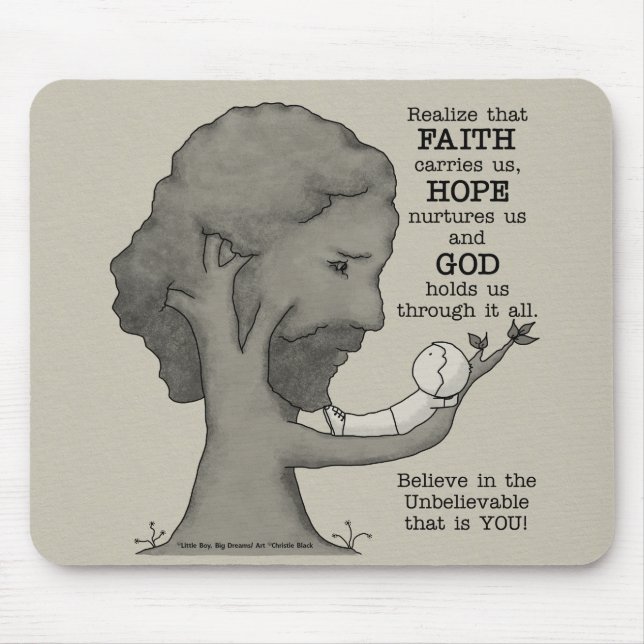 God Holds Us Mouse Mat (Front)