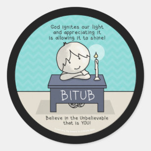 God Ignites Our Light Classic Round Sticker