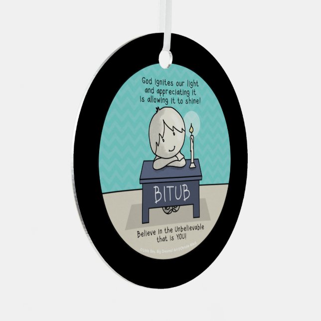 God Ignites Our Light Metal Tree Decoration (Front Right)