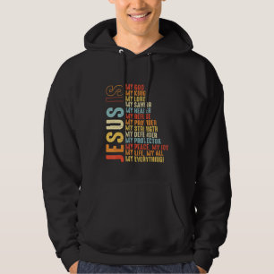 God In My Heart Graphic Jesus Hoodie