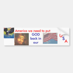 GOD in USA Bumper Sticker