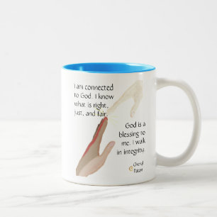 God is a blessing. I Walk in Integrity Mugs