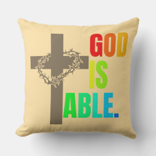 GOD IS ABLE. CUSHION