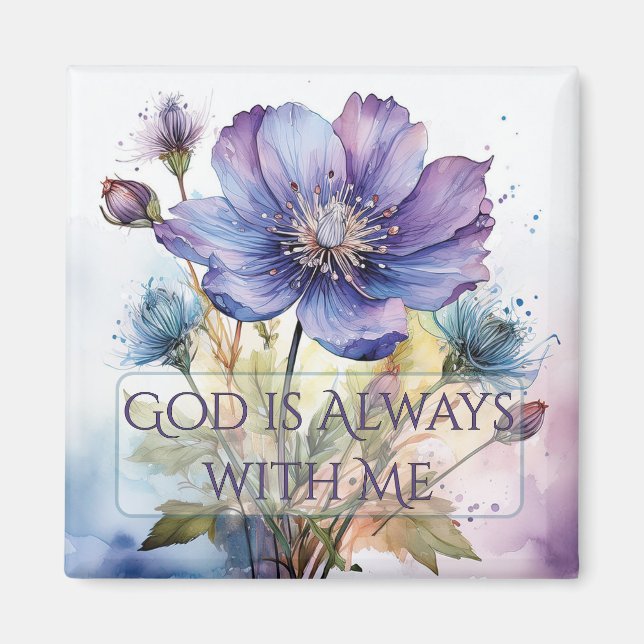 God is Always with Me Magnet (Front)