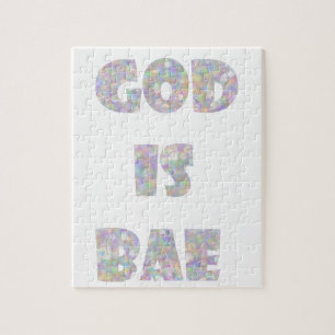 god is bae jigsaw puzzle