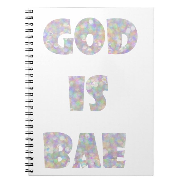 god is bae notebook (Front)