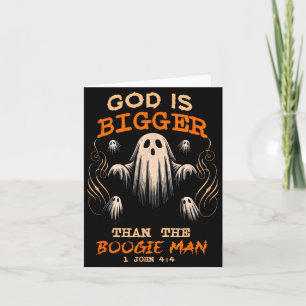 God Is Bigger Soky Season Christian Funny Hallowee Card