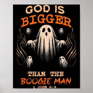 God Is Bigger Soky Season Christian Funny Hallowee Poster