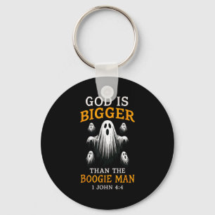 God Is Bigger Than The Boogie Man Christian Hallow Key Ring