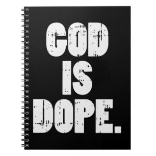God Is Dope Jesus Christ Religious Christian Catho Notebook